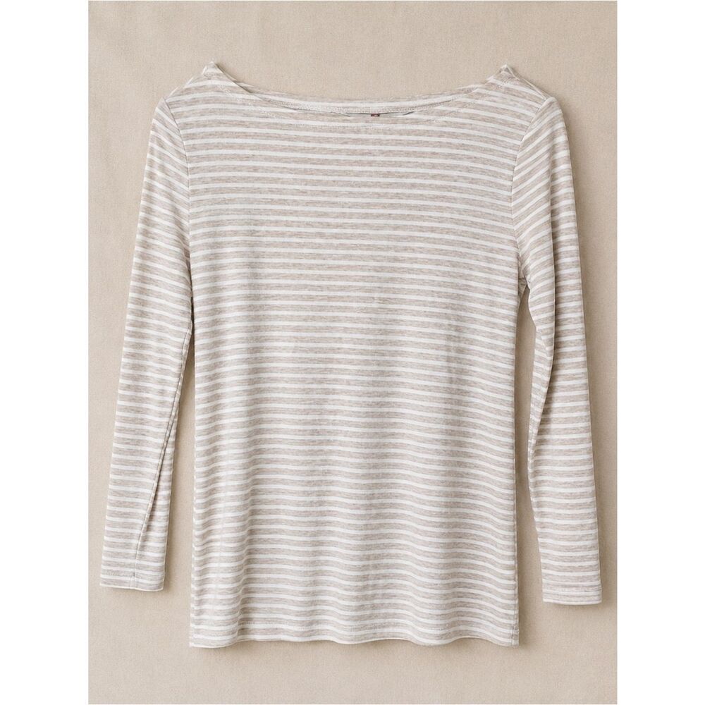 Vineyard Vines XS Striped Boatneck Long Sleeve Top Pima Cotton Rory Gilmore